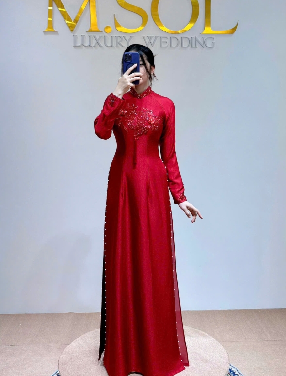 ÁO DÀI CÔ DÂU AD 27